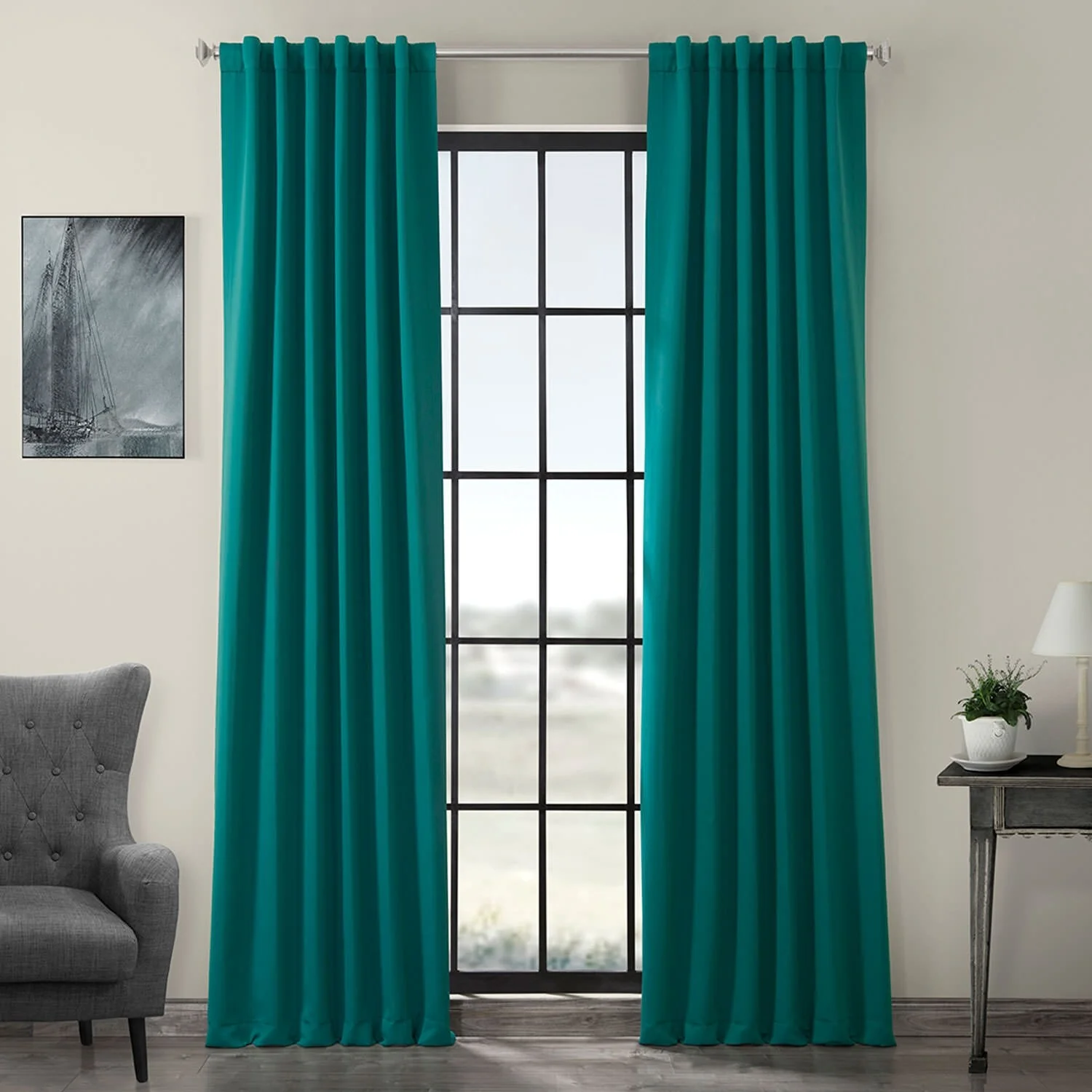 Exclusive Fabrics Room Darkening Curtain Panel Pair (2 Panels)