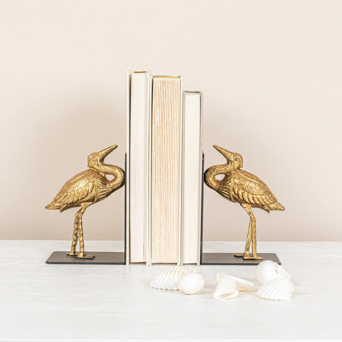 Decorative Cast Iron Bird Bookends, Set of 2 - 4.4