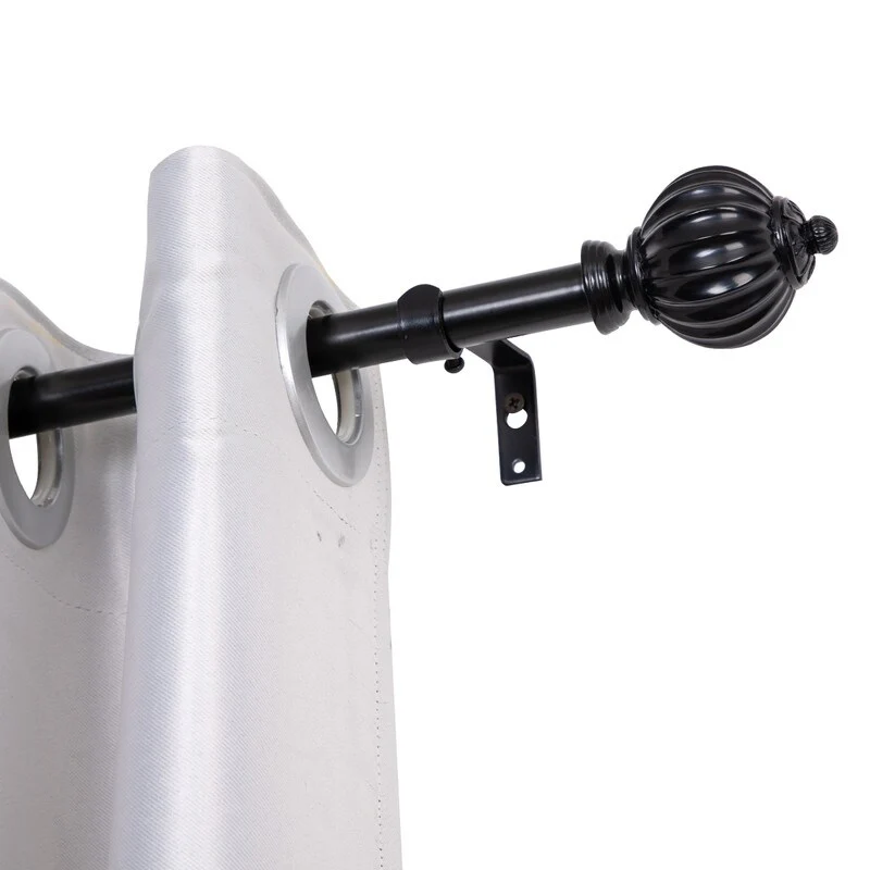UTOPIA ALLEY 3/4 Inch Curtain Rod - Curtain Rods For Windows 86 to 120 Inch, Adjustable Drapery Rods