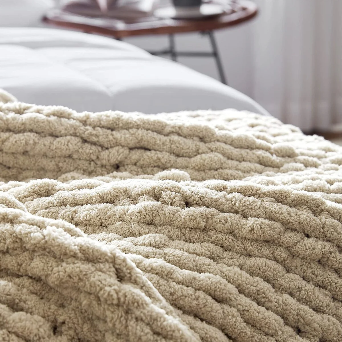Cozy Potato® Chenille Chunky Knit Throw Blanket