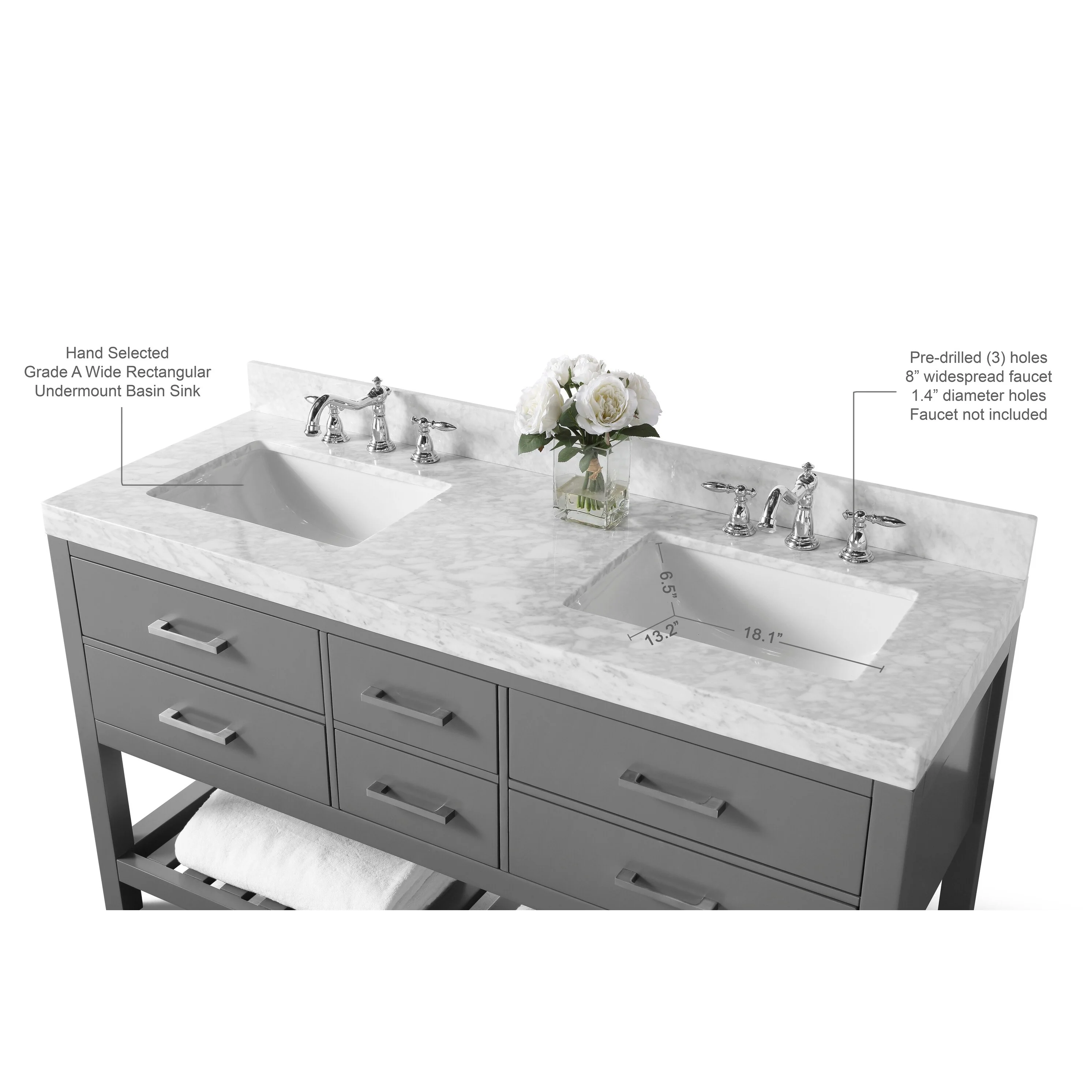 Ancerre Designs Elizabeth Bathroom Vanity Set