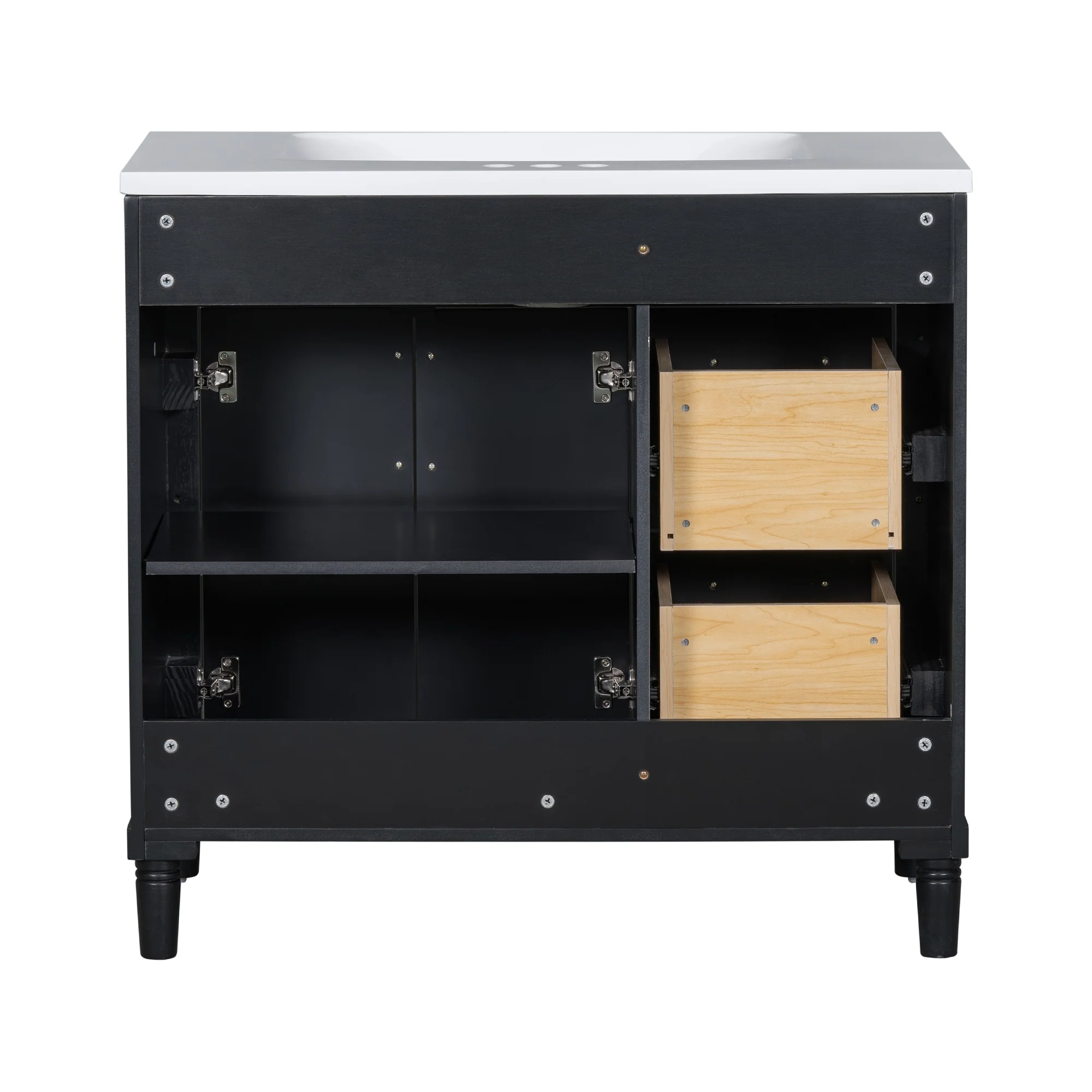 36'' Bathroom Vanity with Top Resin Sink