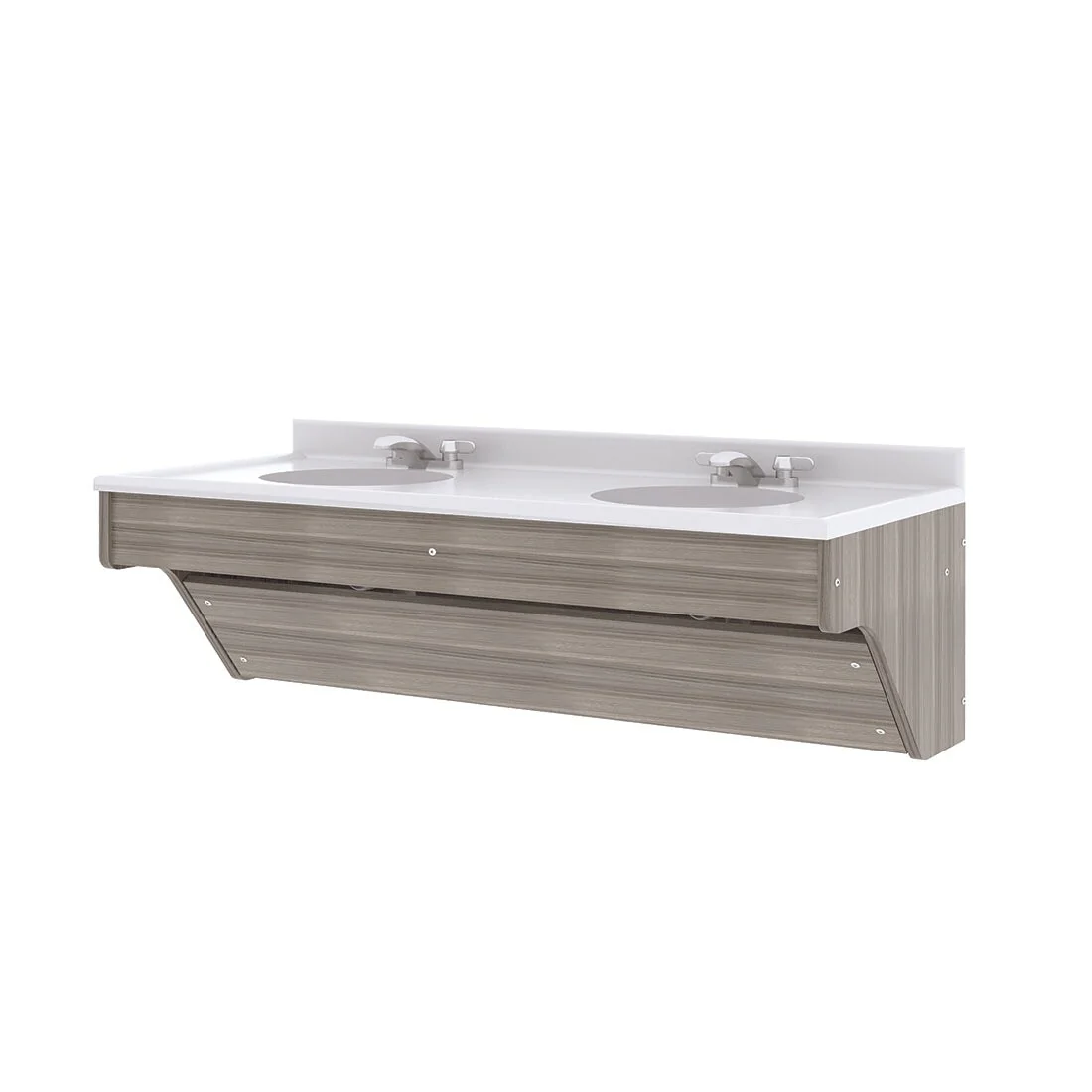 Tot Mate Double Laminate Wall Vanity - 49