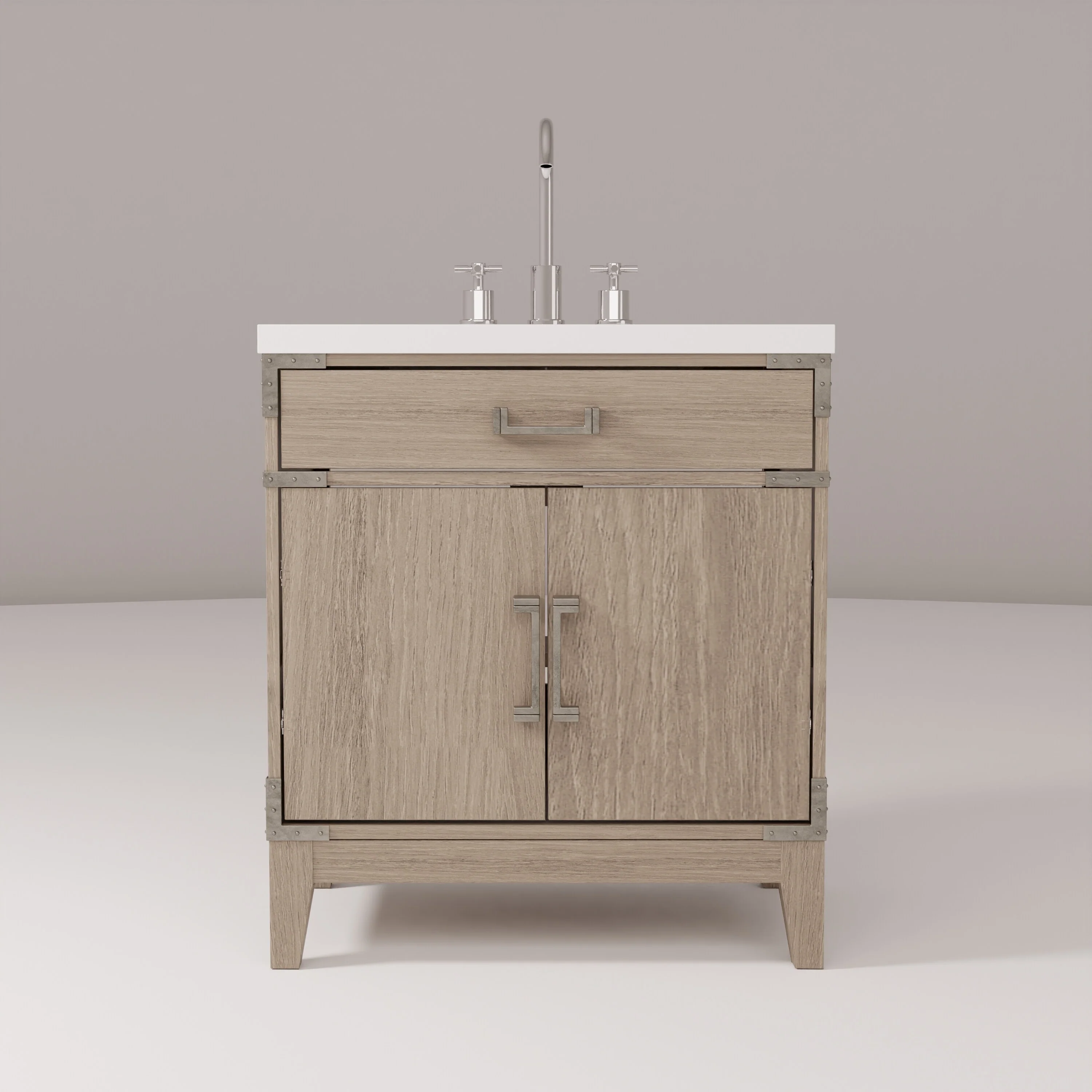 Laurel Bath Vanity Quartz Top, Sink and Faucet