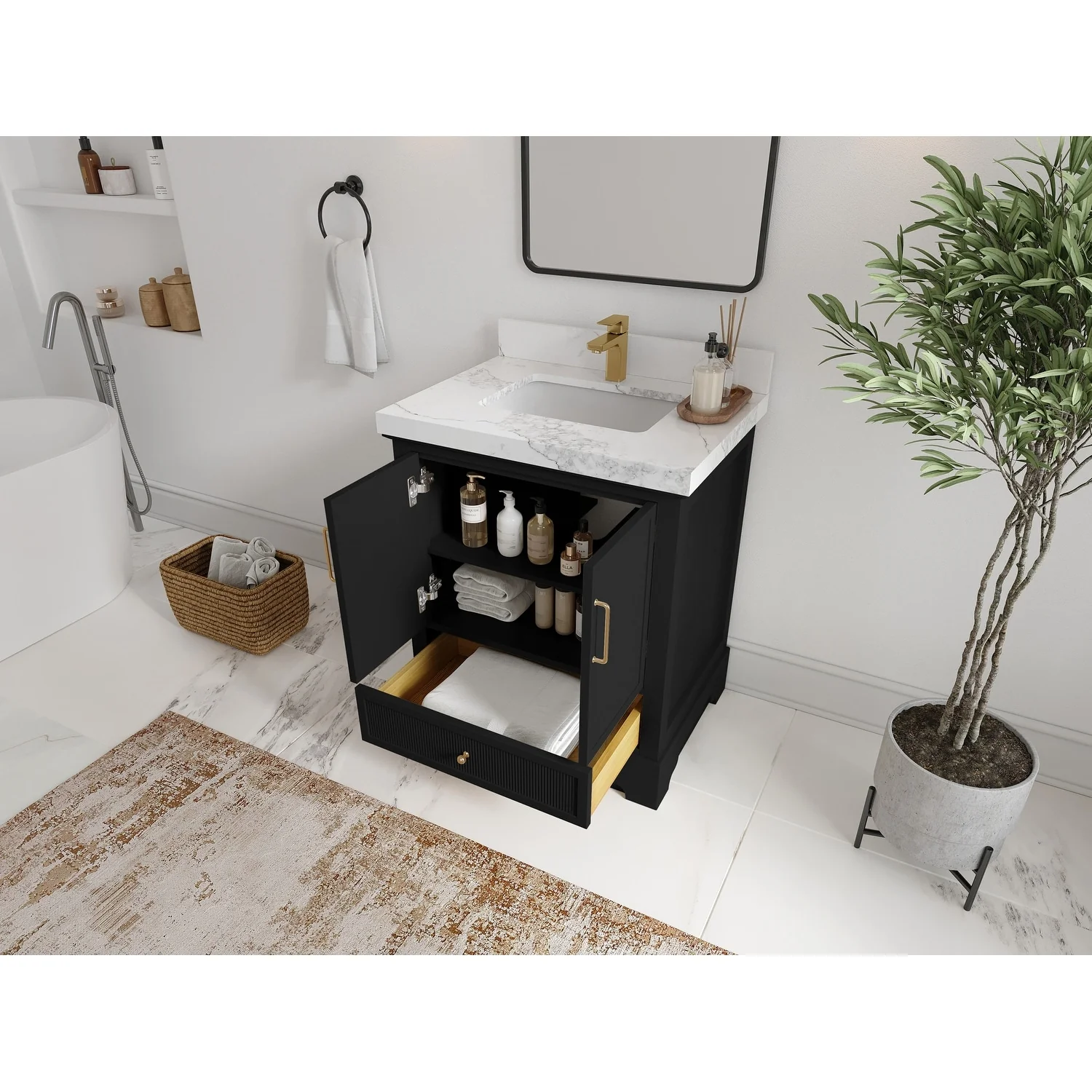 Willow Collections 30 in. W x 22 in. D Alys Single Sink Bathroom Vanity with Countertop