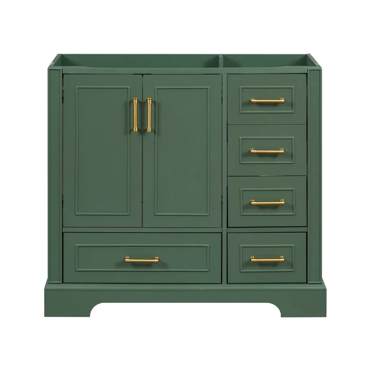 Bathroom Cabinet with Two Doors and Four Drawers