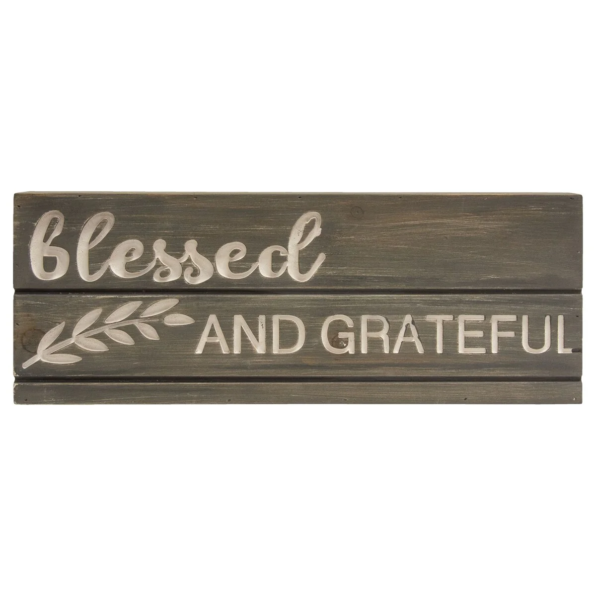 Blessed and Grateful Engraved Pallet Look Sign