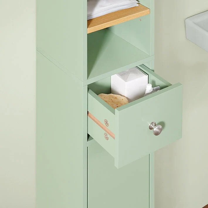 SoBuy BZR34-W, Bathroom Tall Cabinet Cupboard Storage Cabinet