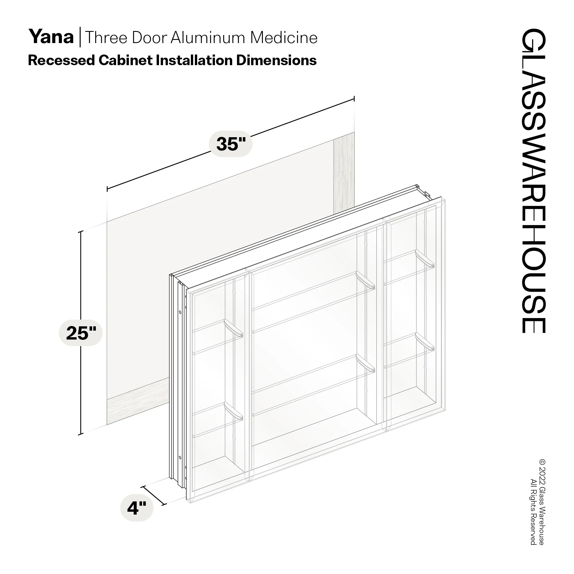 Aluminum Medicine Cabinet