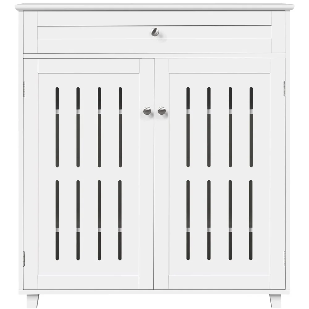 Yaheetech 4 Tier Shoe Storage Cabinet 1 Drawer Closed Adjustable Shoes Rack - 31 x 15 x 34'' (L x W x H)