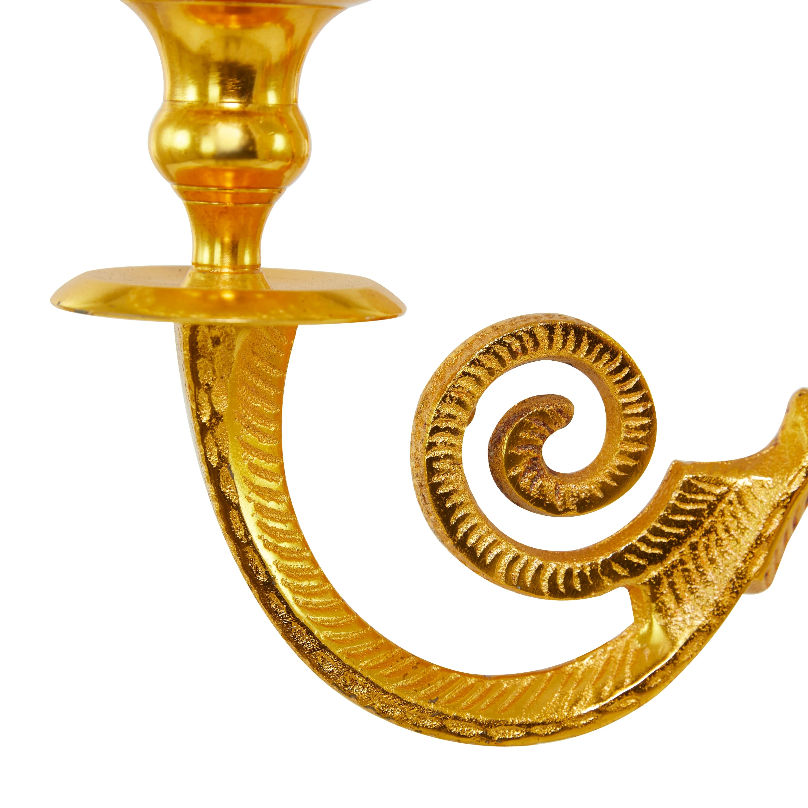 Gold Aluminum Metal Candelabra - 24 x 24 x 40