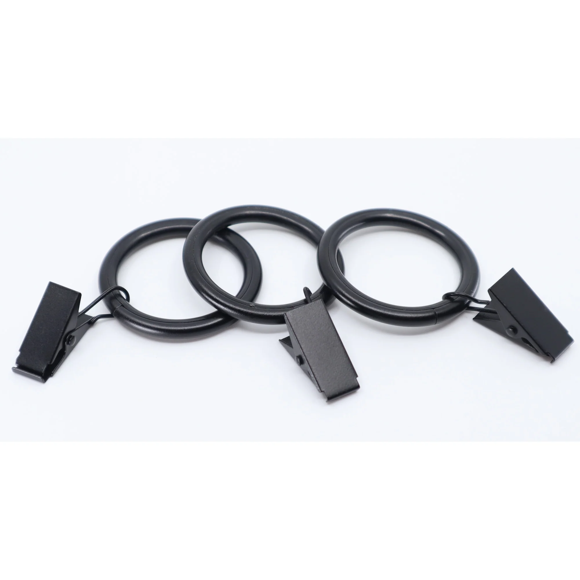 Meriville Drapery Curtain Rings with Clip - 1.5-Inch Inner Diameter with insert