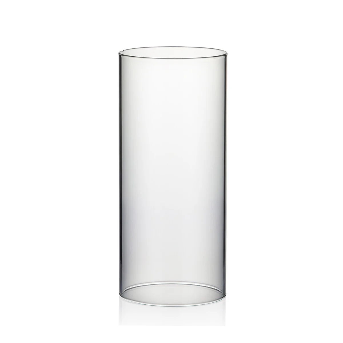 Clear Glass Cylinder Hurricane Chimney Tube, Candle Cover - 1 Piece