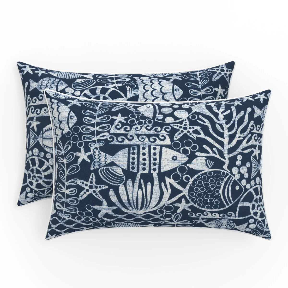 Pillow Perfect Outdoor/Indoor 100% T-Spun Polyester Throw Pillow, Weather Resistant, Fade Resistant