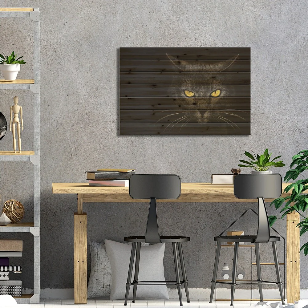 Monster Kill Print On Wood by Davorin Baloh - Multi-Color