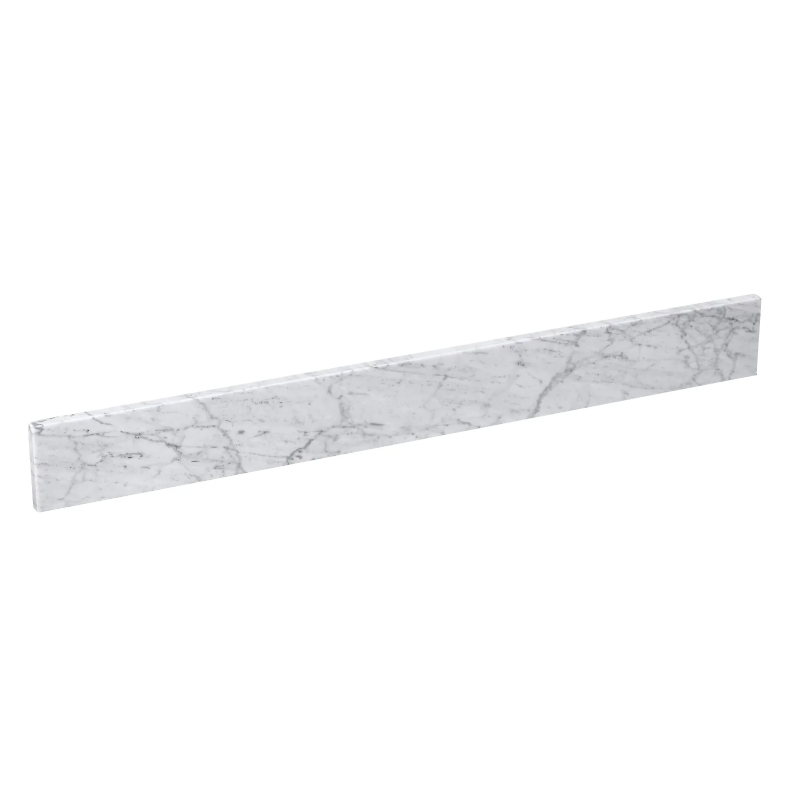 36 in. Marble Backsplash in Carrara White