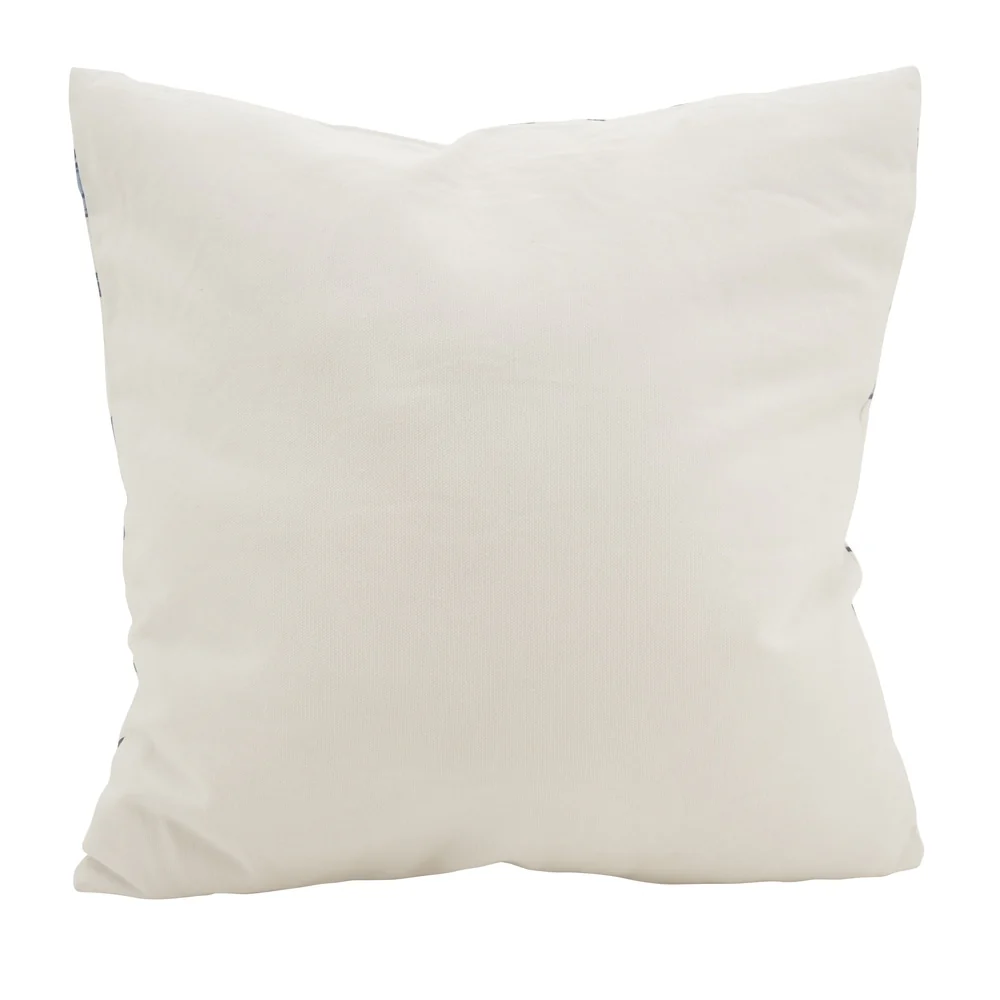 Scrolling Vines Cotton Poly Filled Throw Pillow