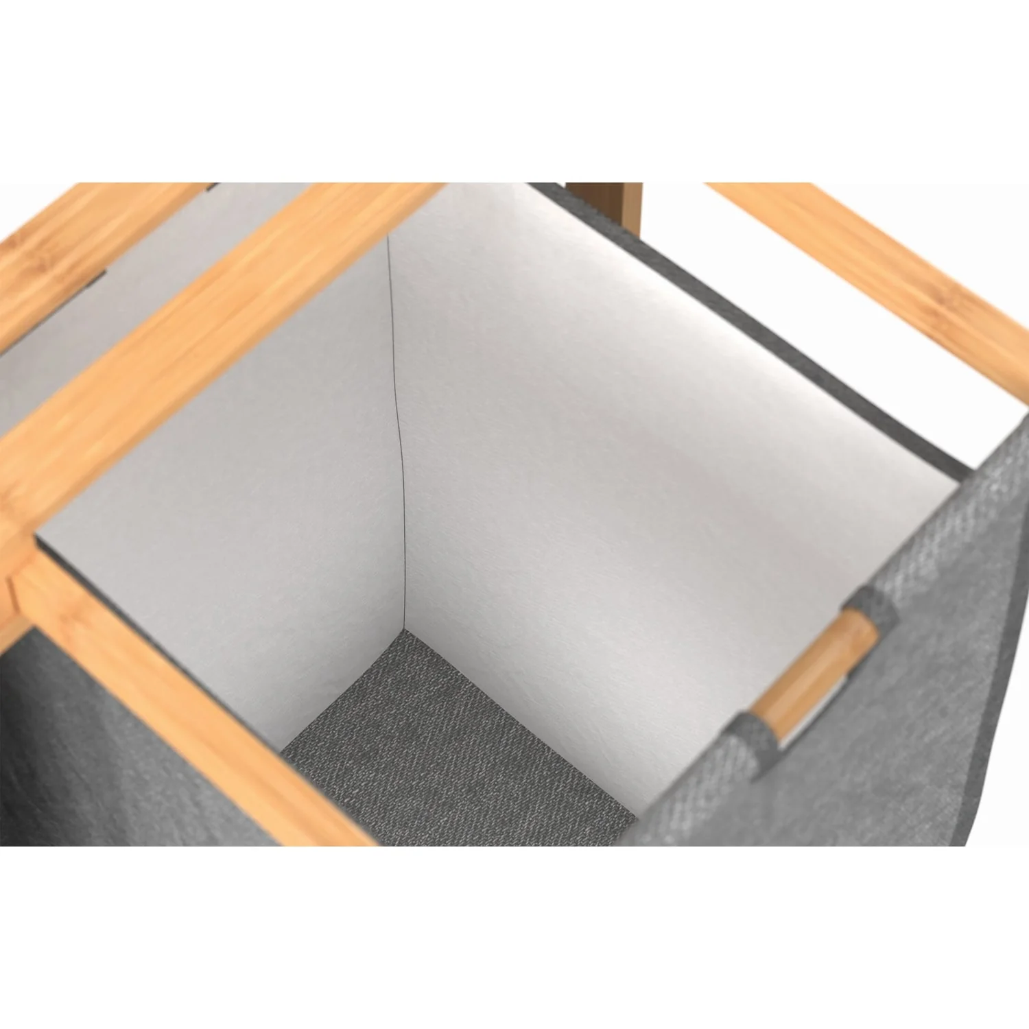 ClosetMaid Fabric & Bamboo Sliding Laundry Basket Hamper