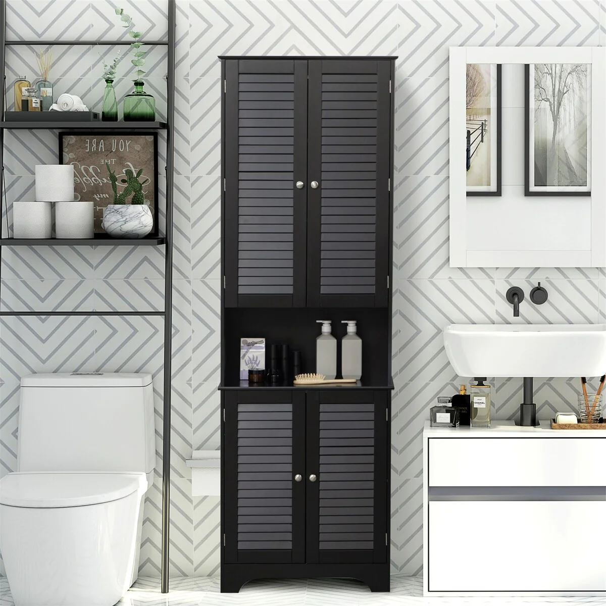 Tall Narrow Bathroom Storage Cabinet