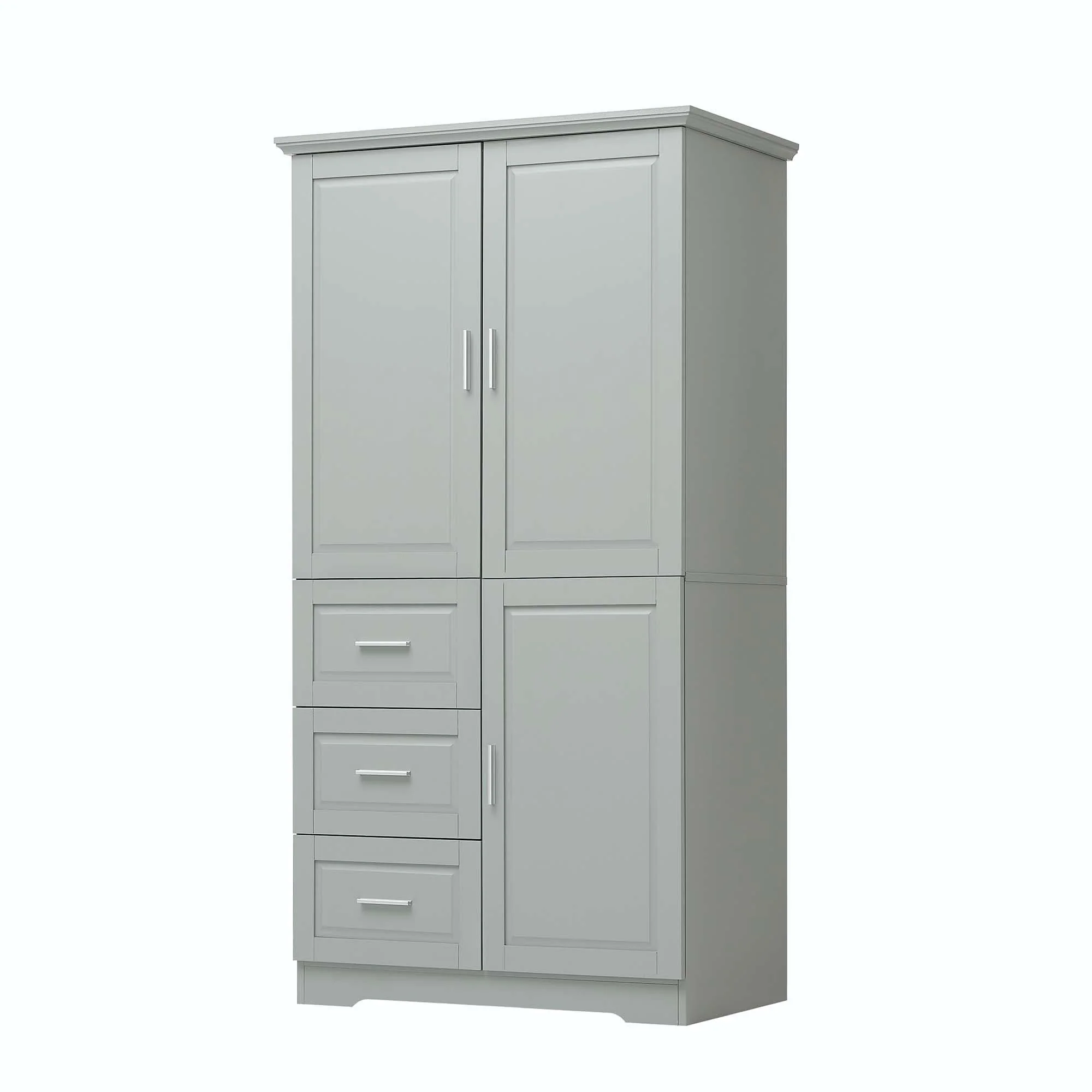 Bathroom Storage Cabinet with Drawers and Adjustable Shelf