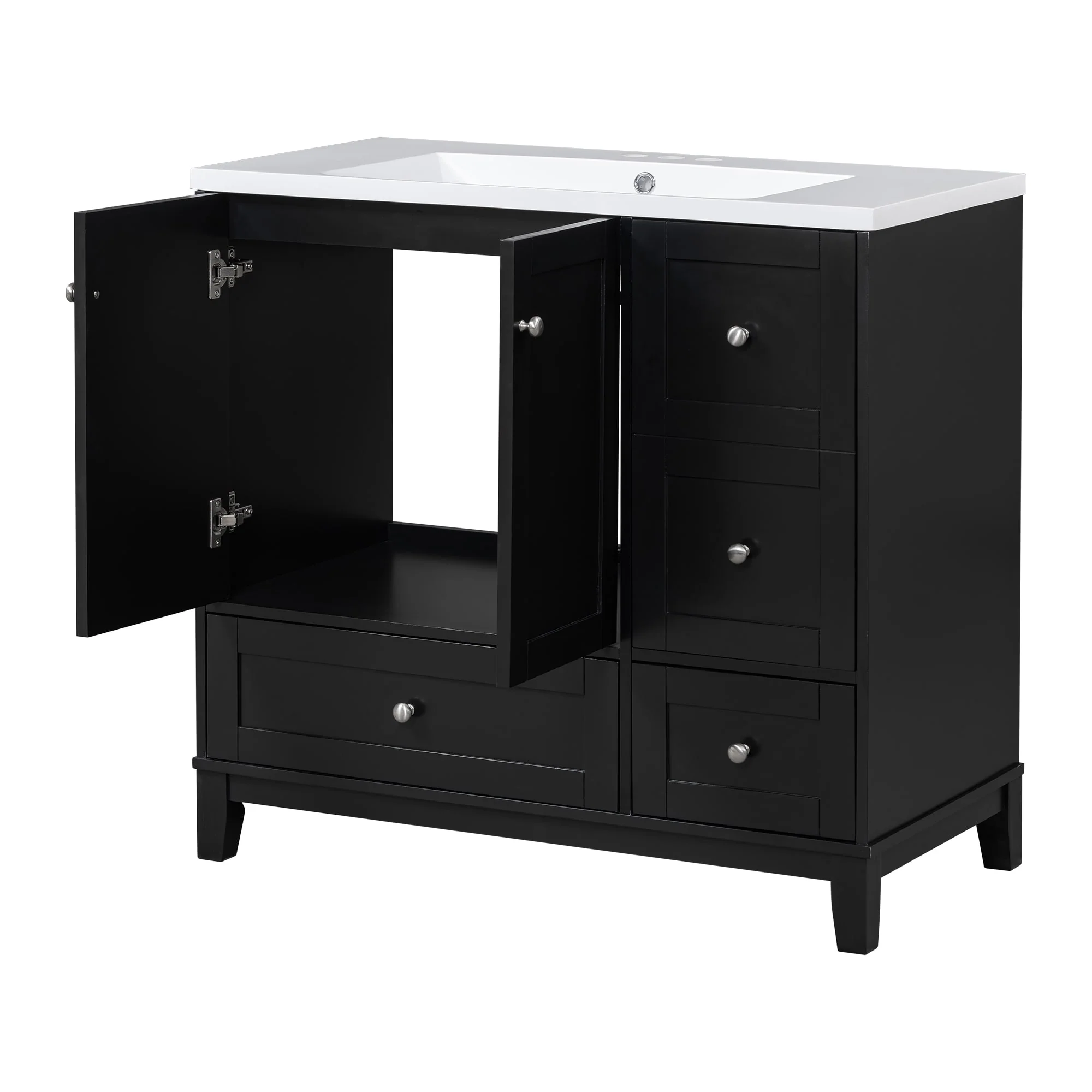 36 Inch Modern Bathroom Vanity with USB Charging