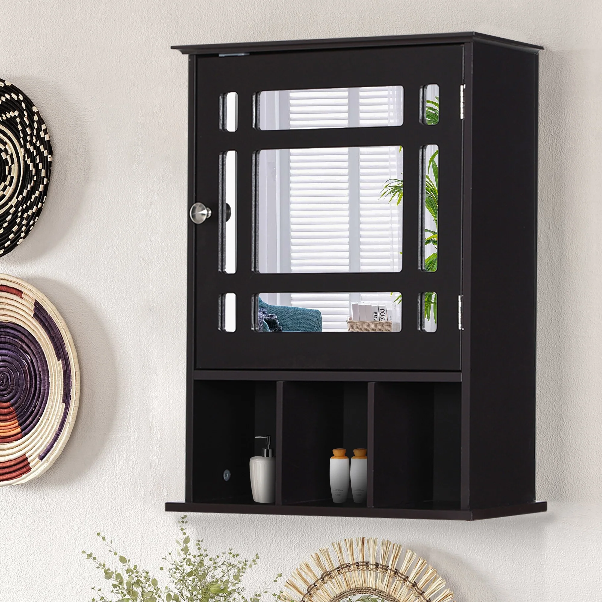 Wall Mounted Bathroom Cabinet with Mirror