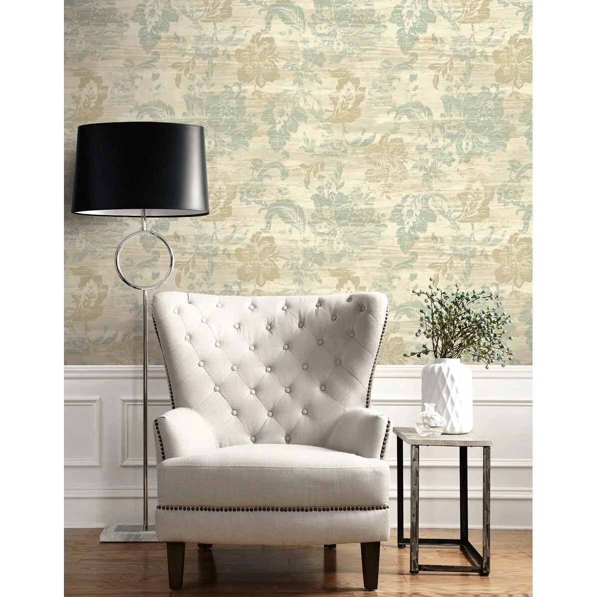 Seabrook Designs Zavala Floral Unpasted Wallpaper