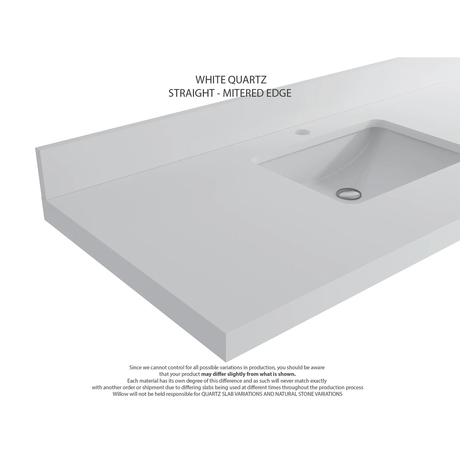 Willow Collection 30 in W x 22 in D x 36 in H Reeded Boston Single Bowl Sink Bathroom Vanity with Quartz or Marble Countertop