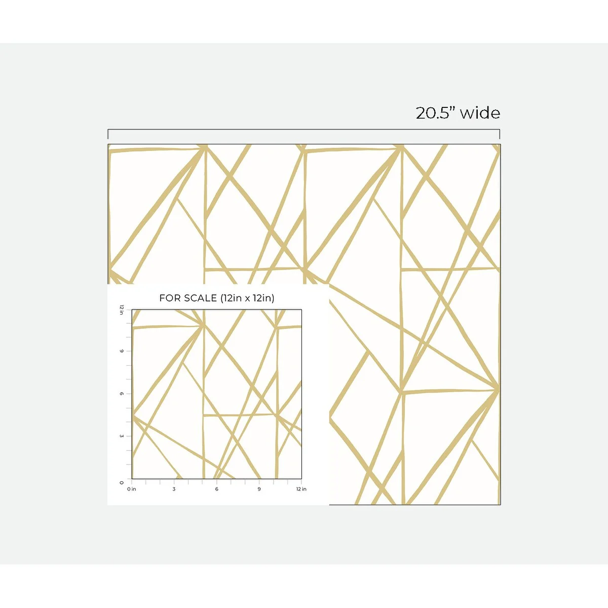 NextWall Quartz Geo Peel and Stick Wallpaper