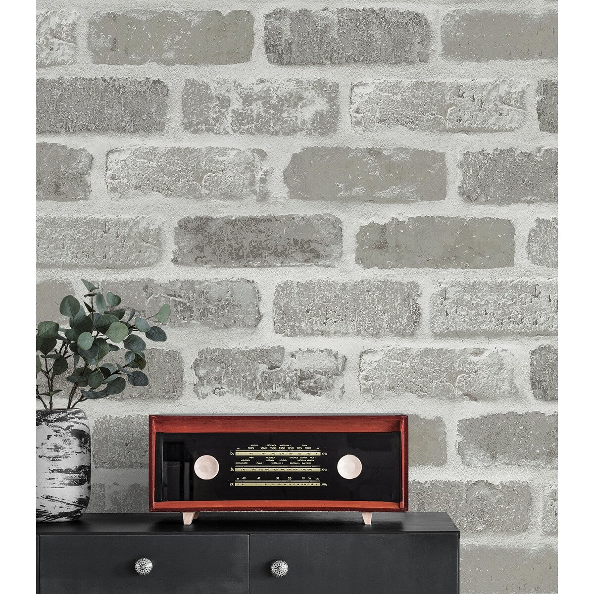 NextWall Washed Brick Peel and Stick Removable Wallpaper