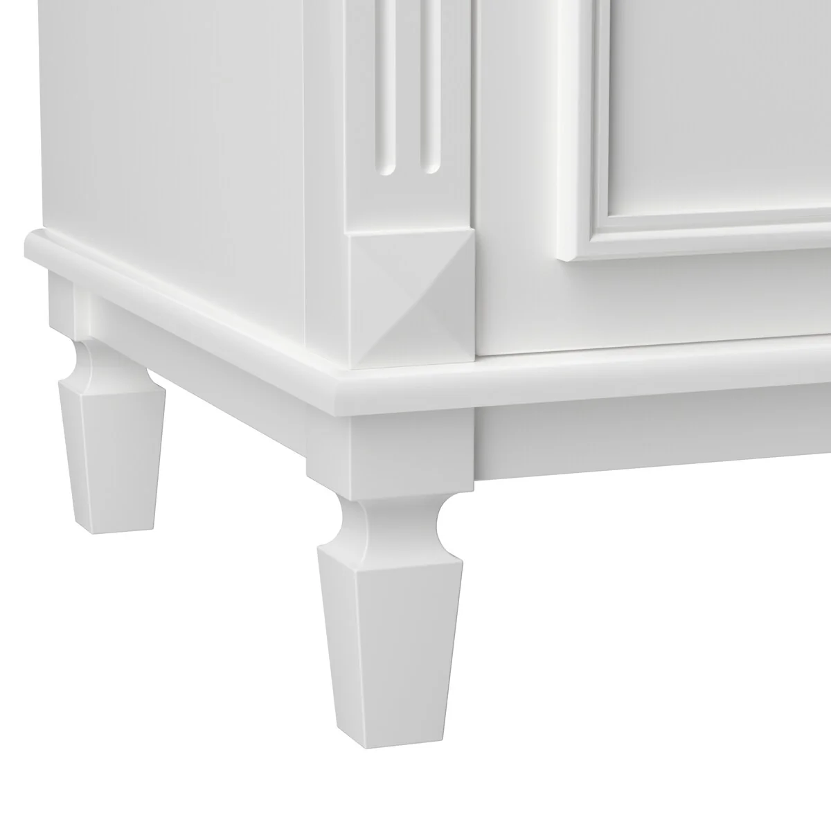 36 in. W x 18 in. D x 34 in. H Freestanding Bath Vanity with White Resin Top and Mirror Cabinet