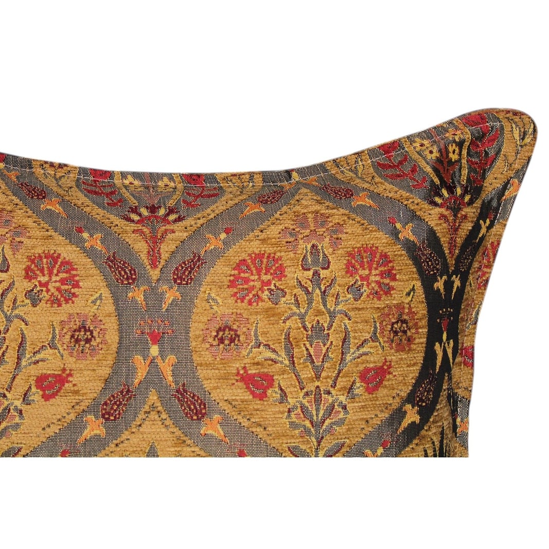 Boho Chic Peony Turkish Throw Pillow