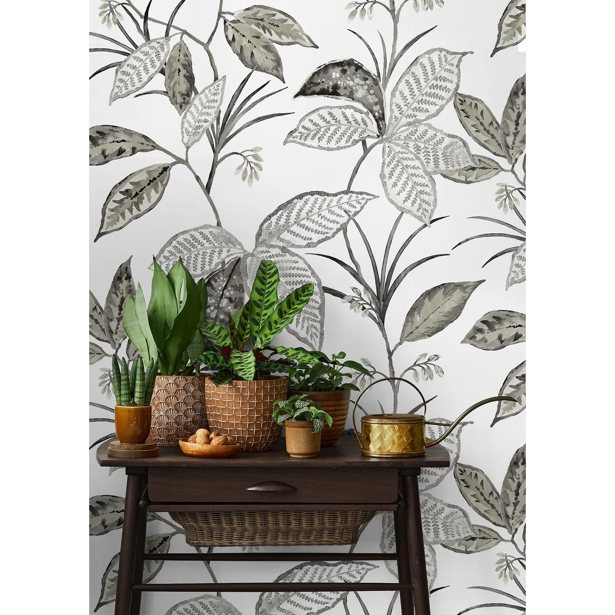 NextWall Boho Leaf Trail Peel and Stick Wallpaper
