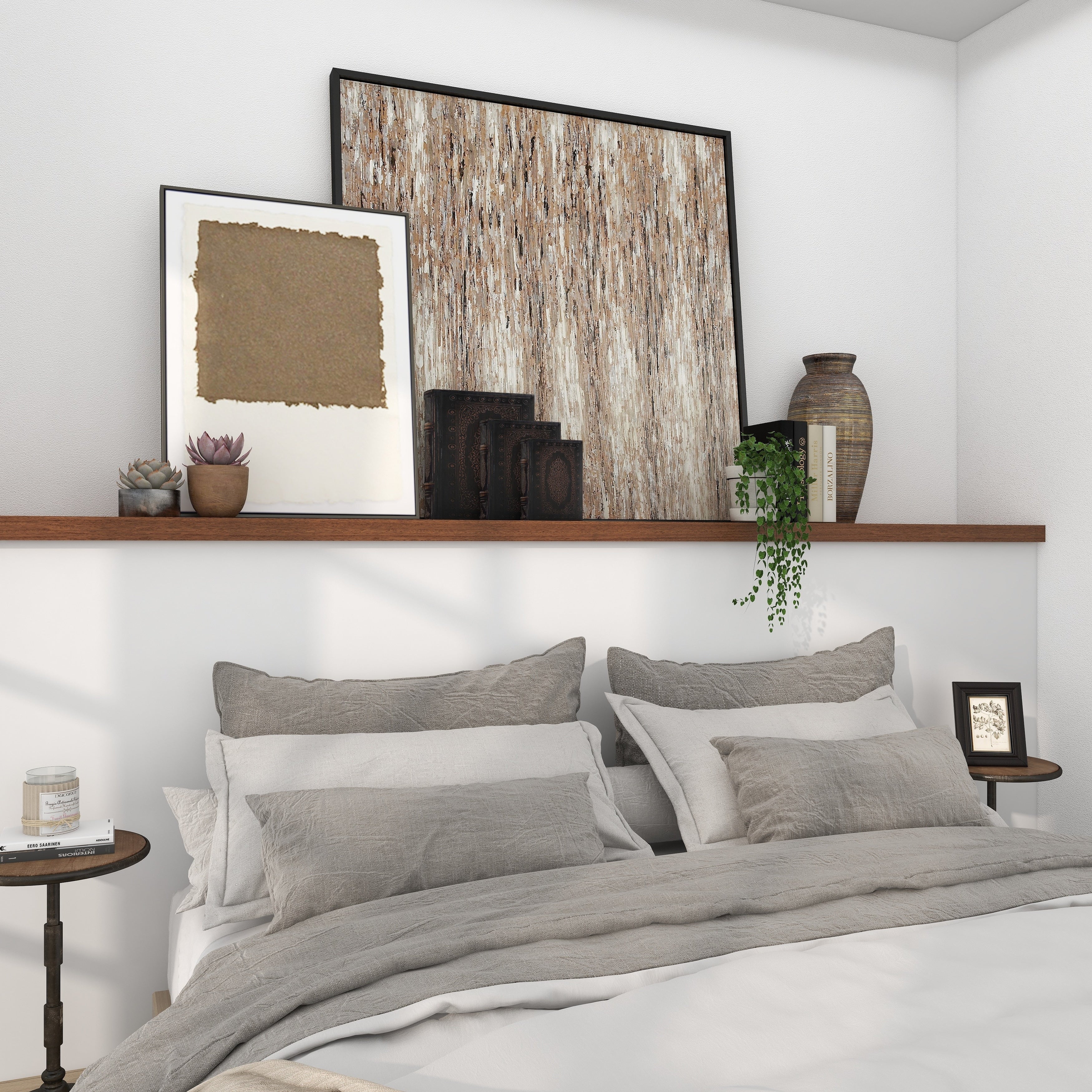 Dark Brown MDF Traditional Box (Set of 3)