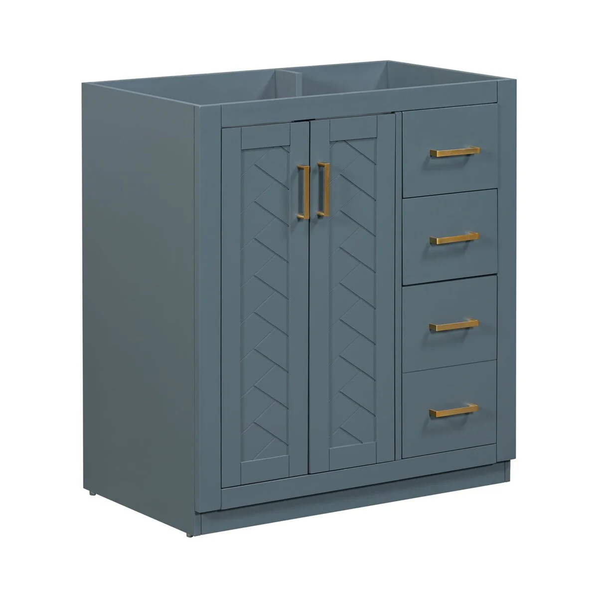 30'' Bathroom Vanity without Sink,Frame Bathroom Storage Cabinet Only
