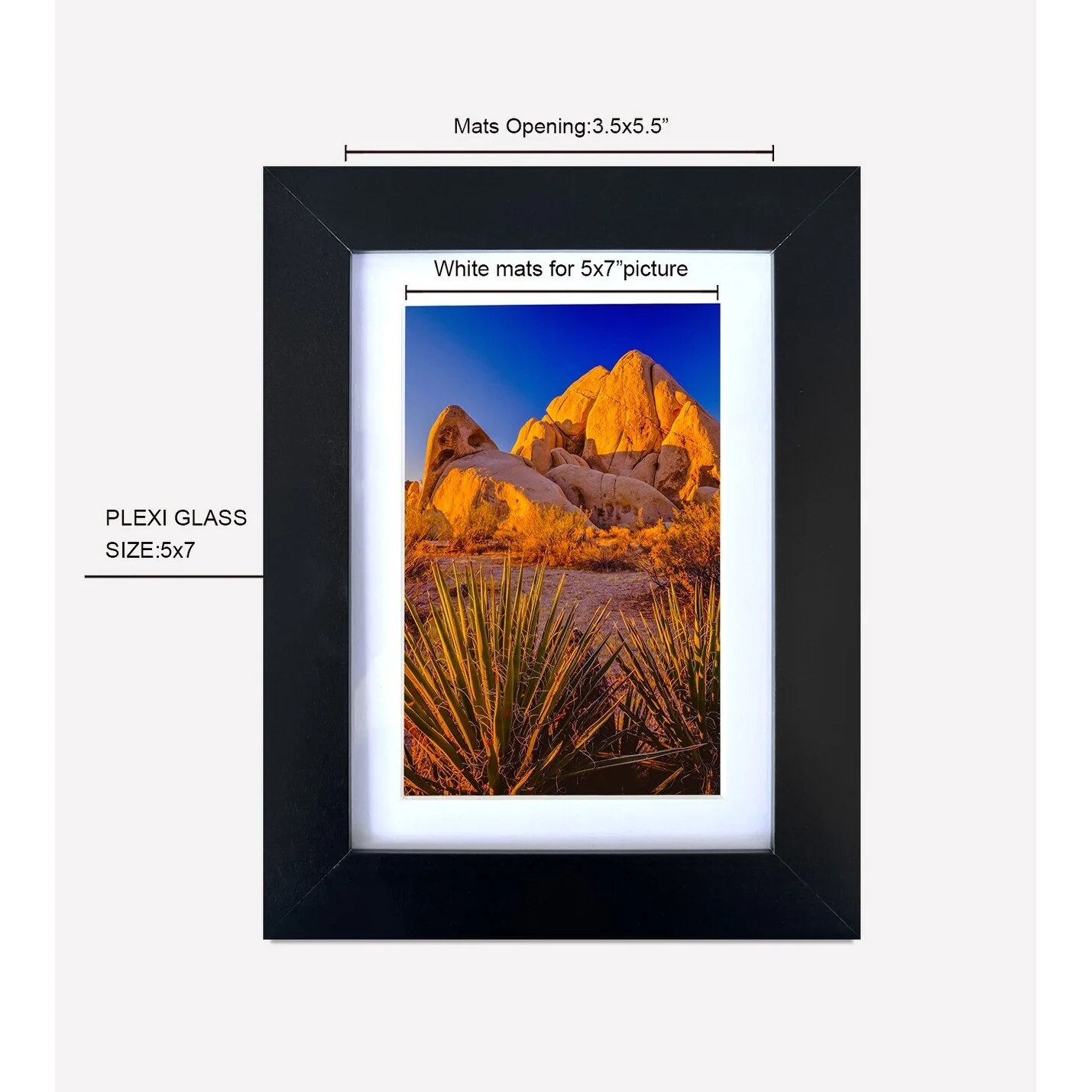 5x7 Inch Wood Picture Frame - Set of 6 (Set of 6)
