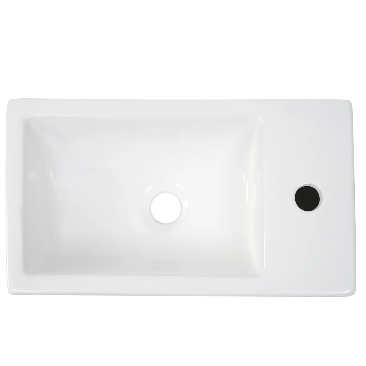 18.6 in. W x 10.6 in. D x 33.2 in. H Bathroom Vanity with Sink and Two-tier Shelves