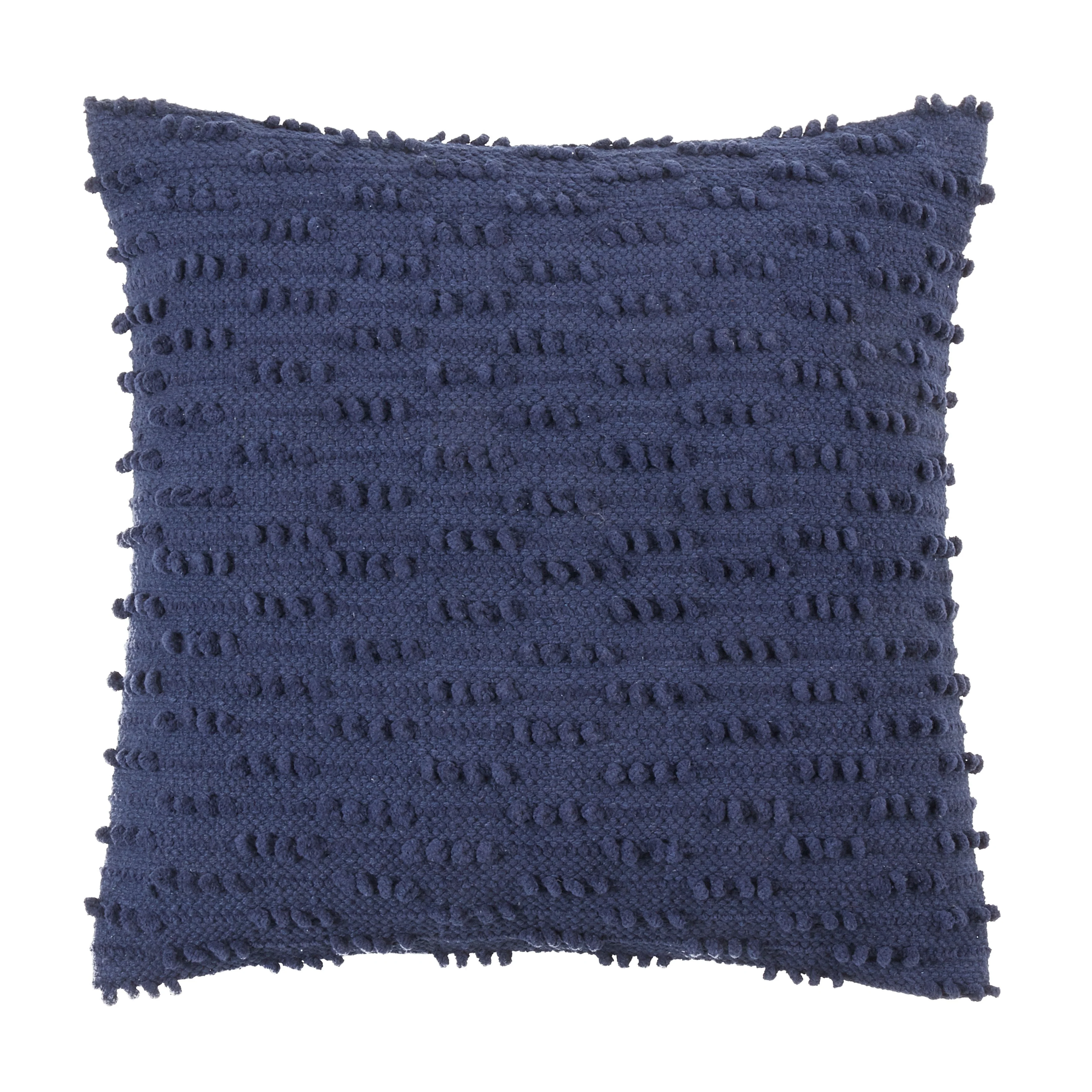 Nubby Design Down Filled Throw Pillow