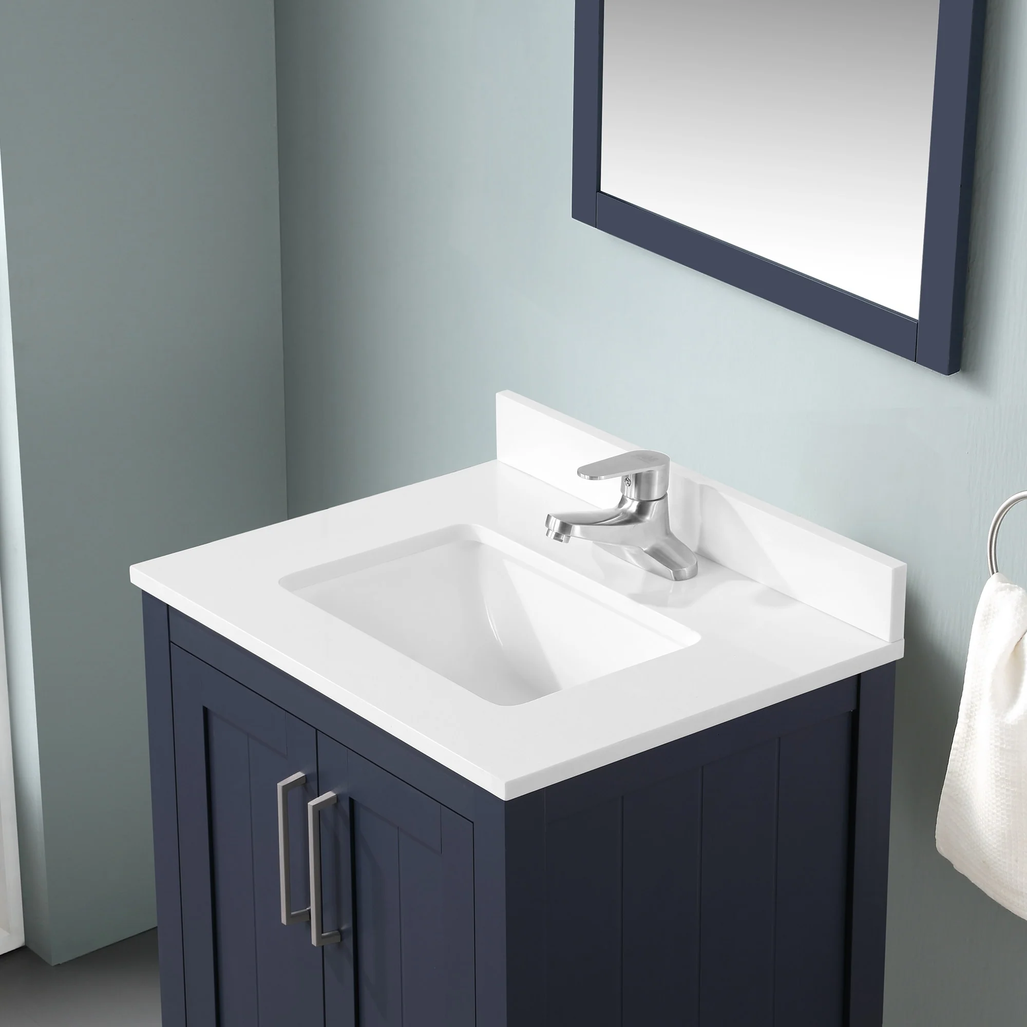 Ove Decors Kansas 24 in. Single Sink Bathroom Vanity in Midnight Blue