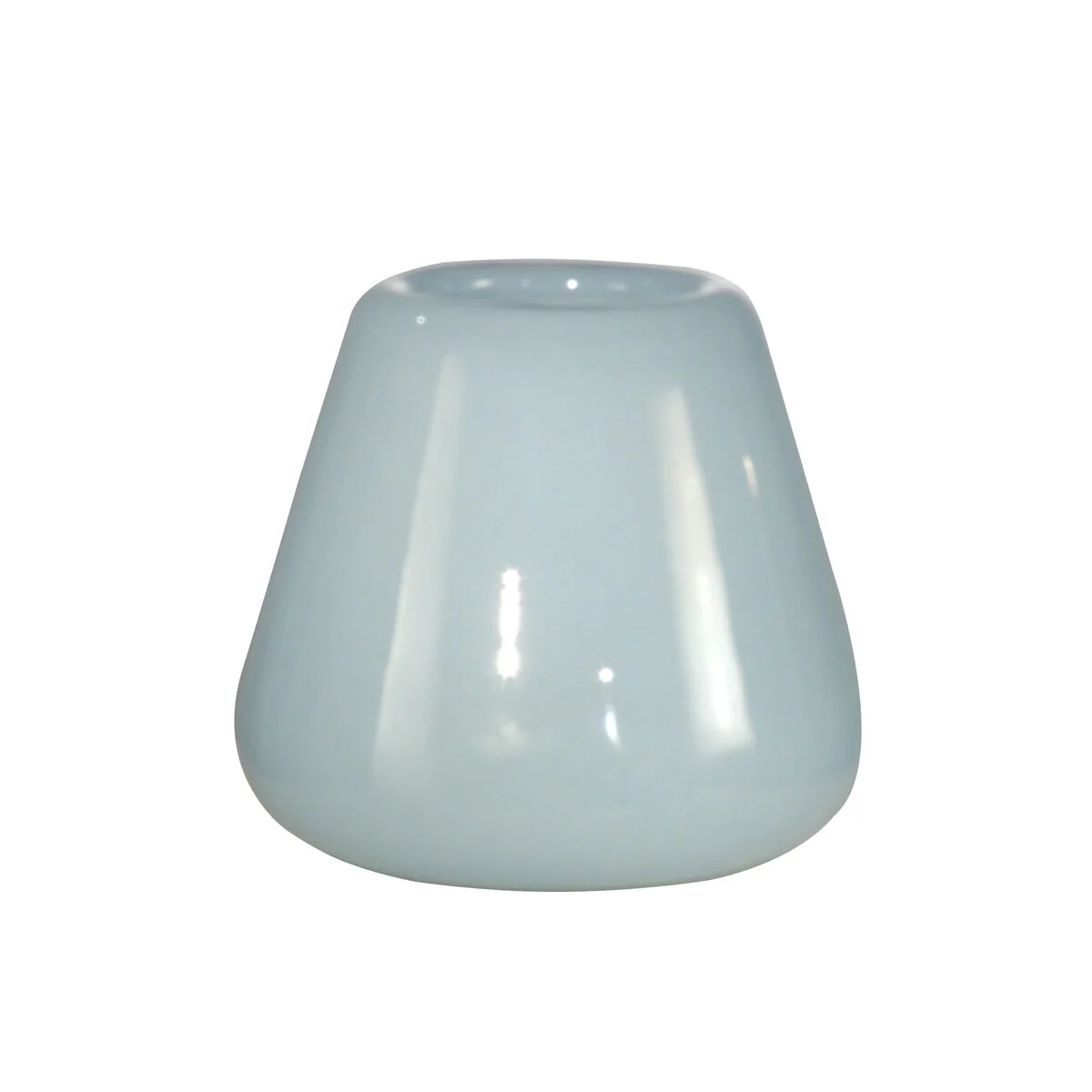 Springdale 7.5 H Tobias White Hand Blown Art Glass Vase