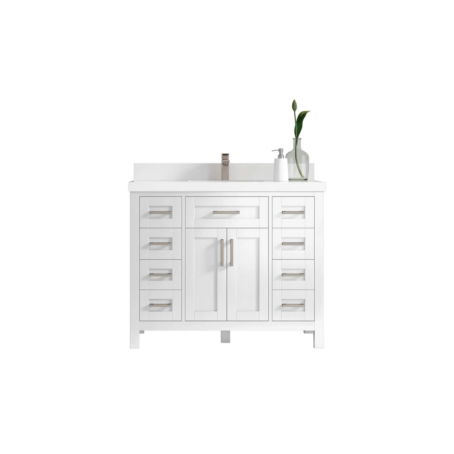 Willow Collections 42 in. W x 22 in. D Cambridge Single Sink Bathroom Vanity with Countertop