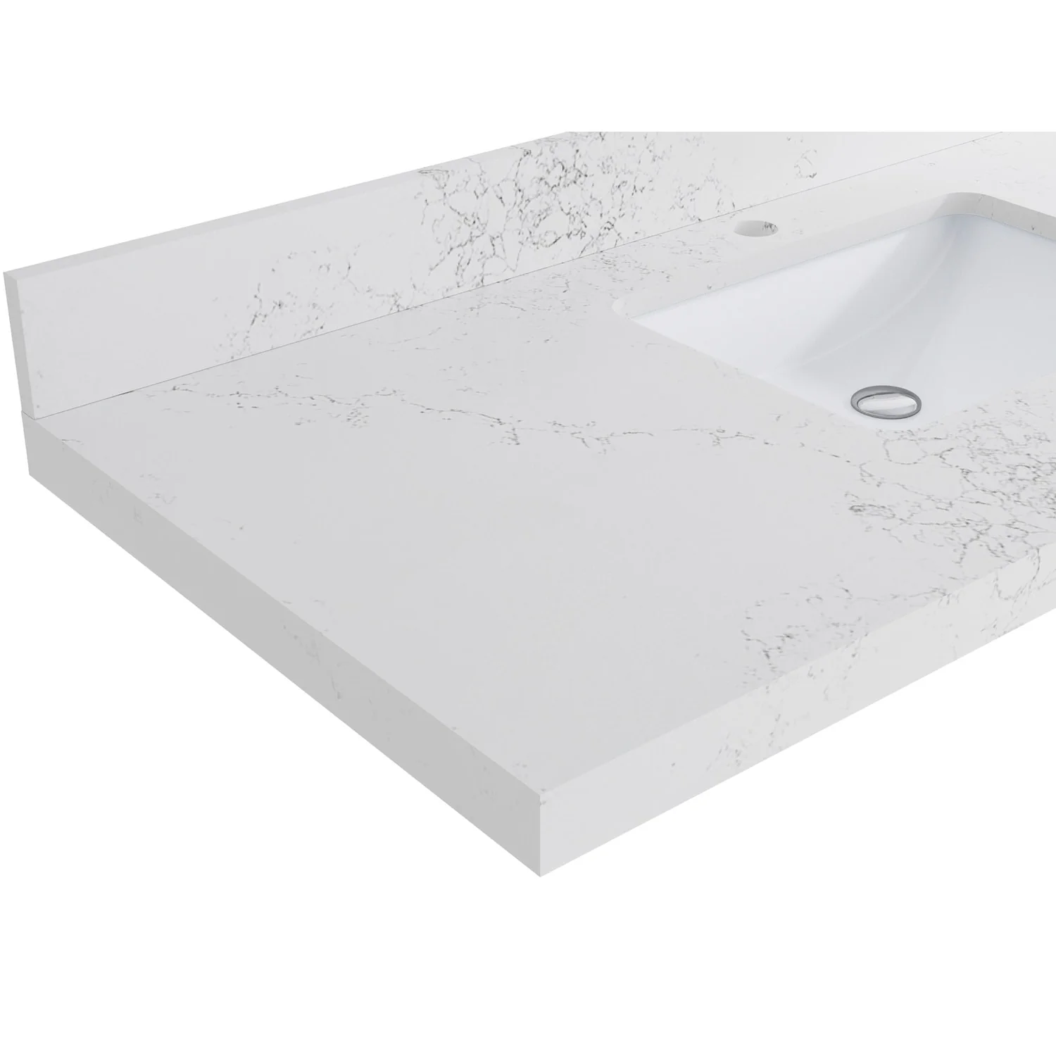 Willow Collection 60 in W x 22 in D x 36 in H Boston Double Bowl Sink Bathroom Vanity with Countertop