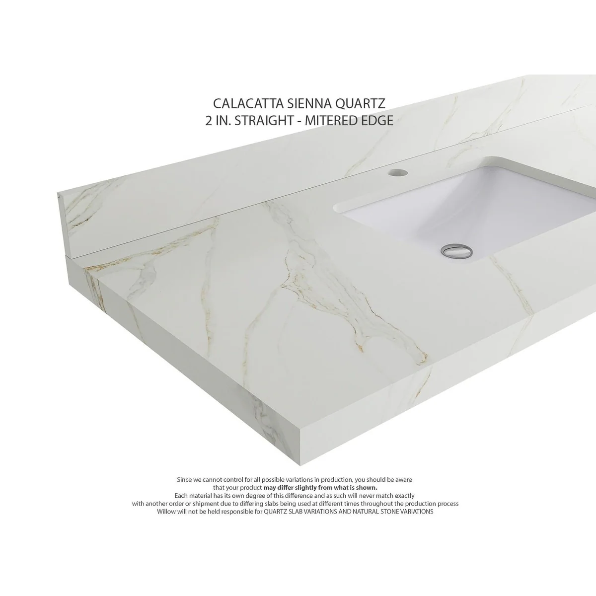 Willow Collection 60 in W x 22 in D x 36 in H Boston Double Bowl Sink Bathroom Vanity with Countertop