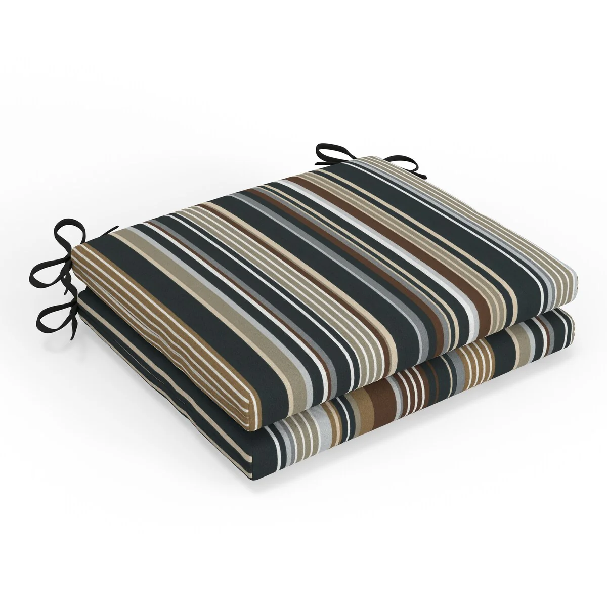 Pillow Perfect Outdoor/Indoor 100% T-Spun Polyester Seat Cushion, Weather Resistant, Fade Resistant