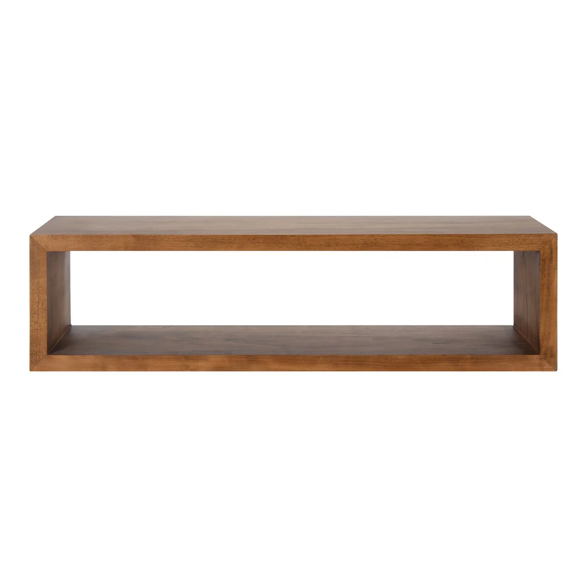 Kate and Laurel Holt Open Cubby Wooden Floating Wall Shelf