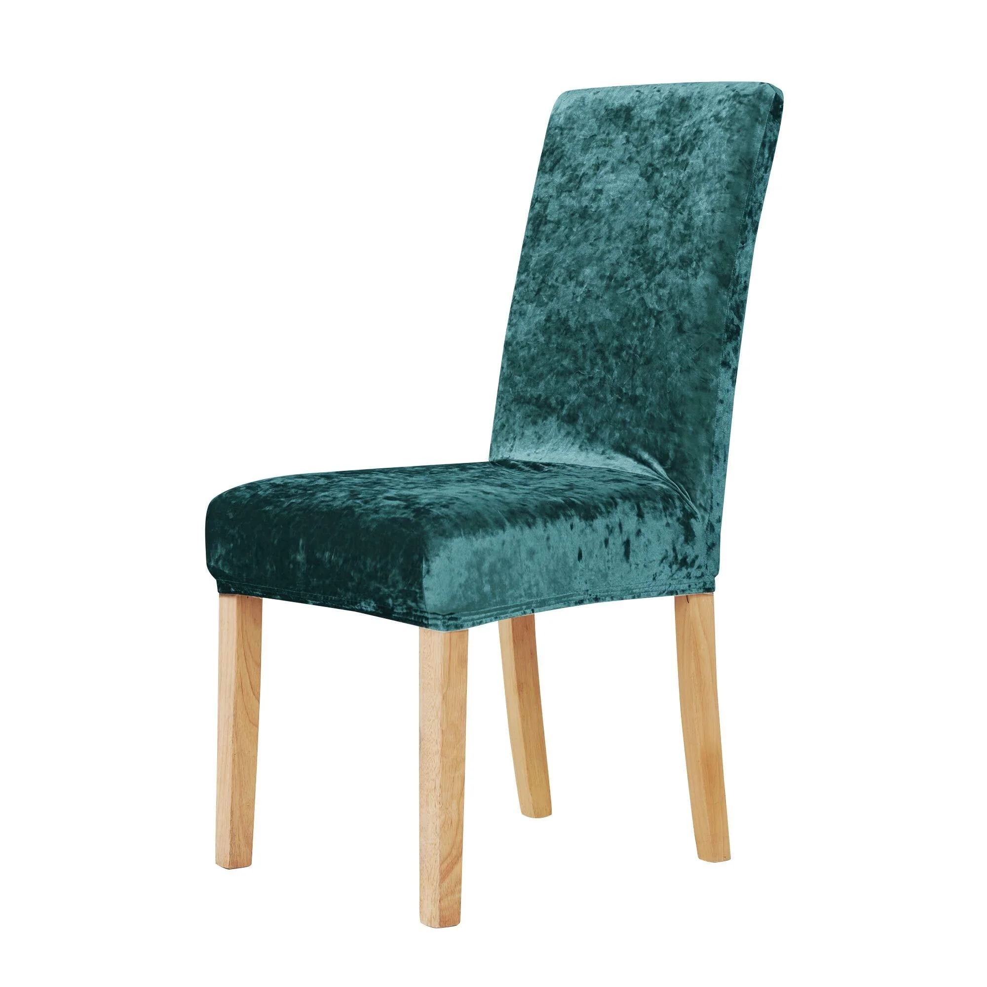 Deconovo Velvet Stretch Polyester Chair Slipcovers, Set of 6