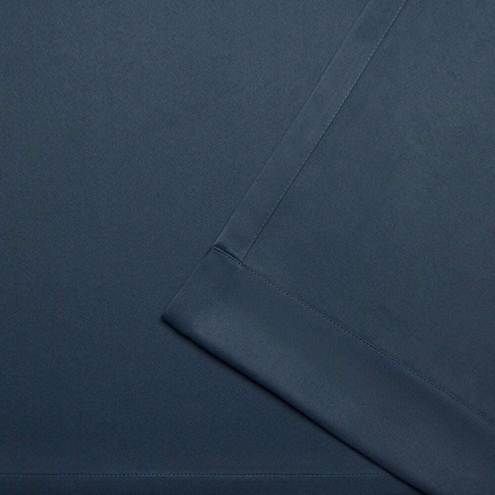 ATI Home Sateen Twill Woven Room Darkening Blackout Pinch Pleat/Hidden Tab Top Curtain Panel Pair