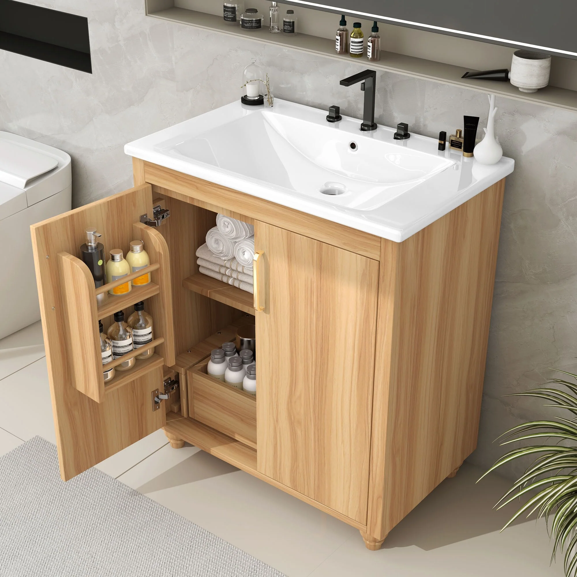 30inch Bathroom Vanity with Sink Combo