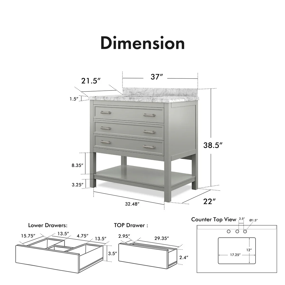 Furniture of America Anya 37