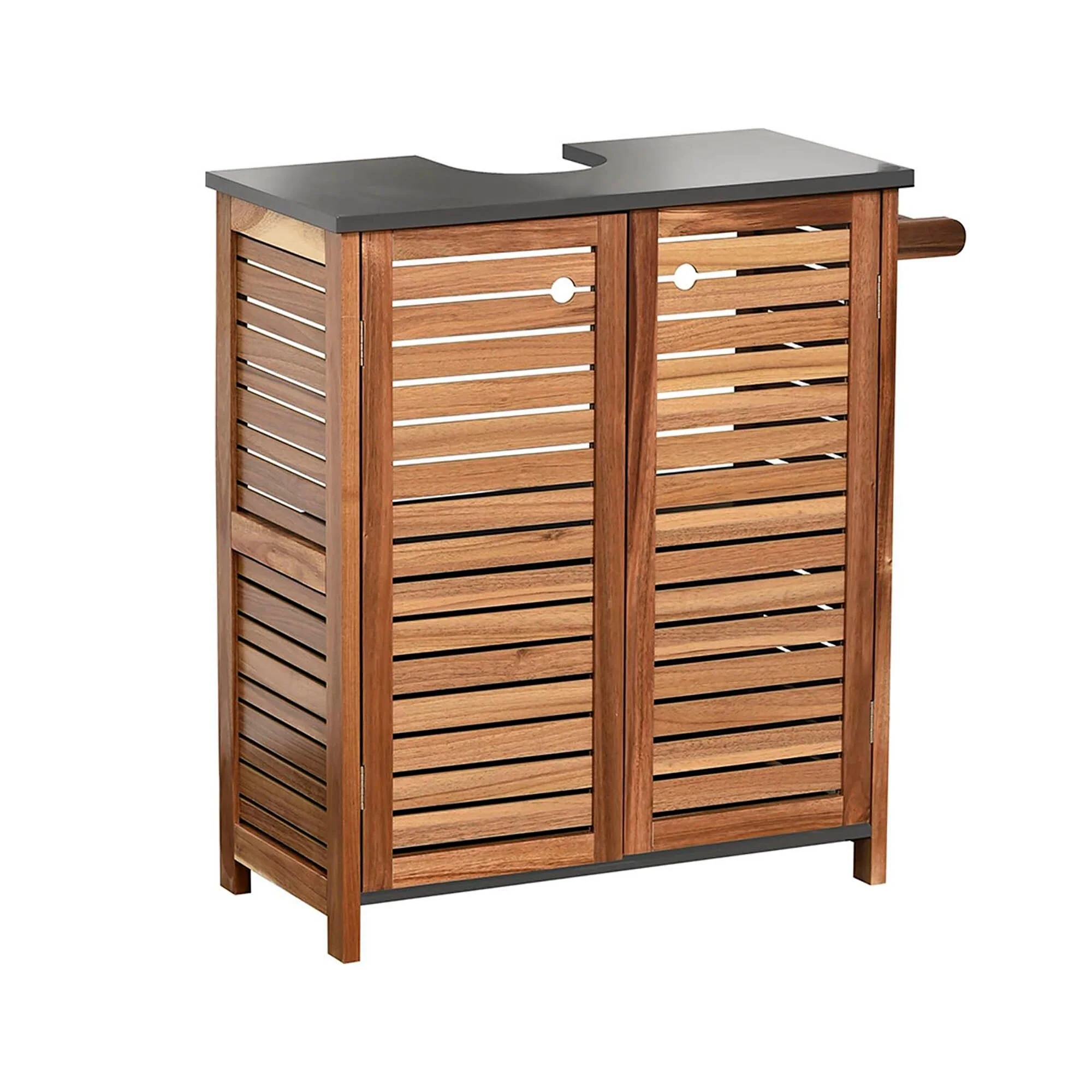 Under Sink Cabinet with U-Shaped Cut-Out with Towel Holder - 27